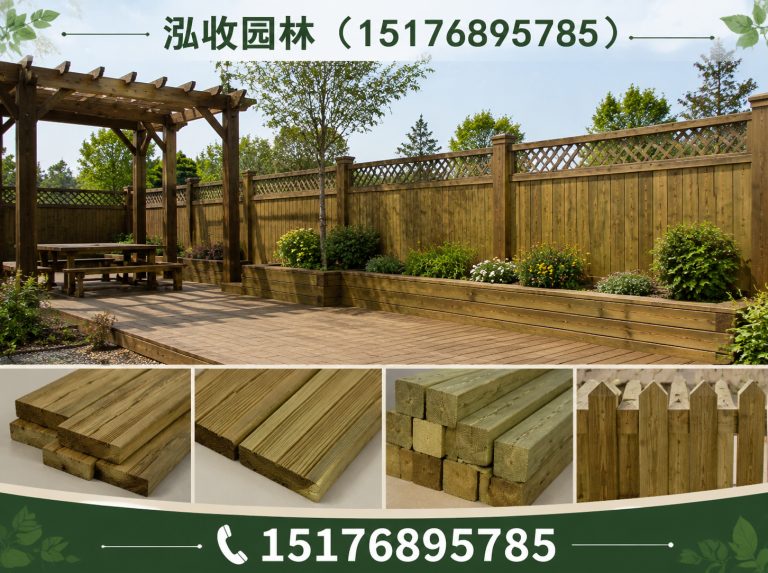 鸡西防腐木展示图